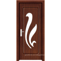 Puerta de madera de PVC con vidrio (WX-PW-154)